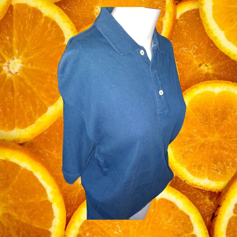 Today's Man 100% Cotton Blue Short Sleeve Polo Size‎ Small